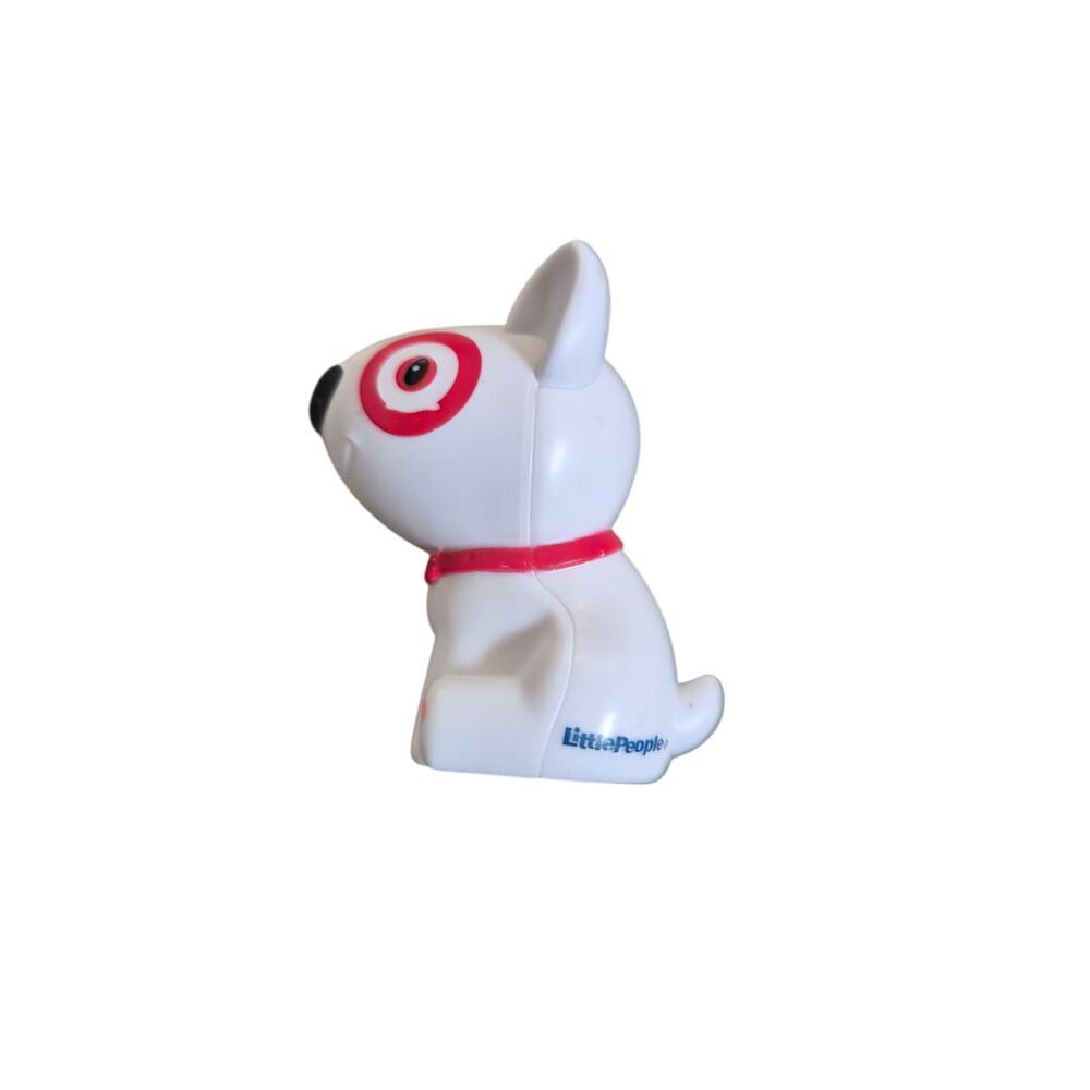 Fisher-Price Little People Target Dog Bullseye Mascot White Bull Terrier Figure